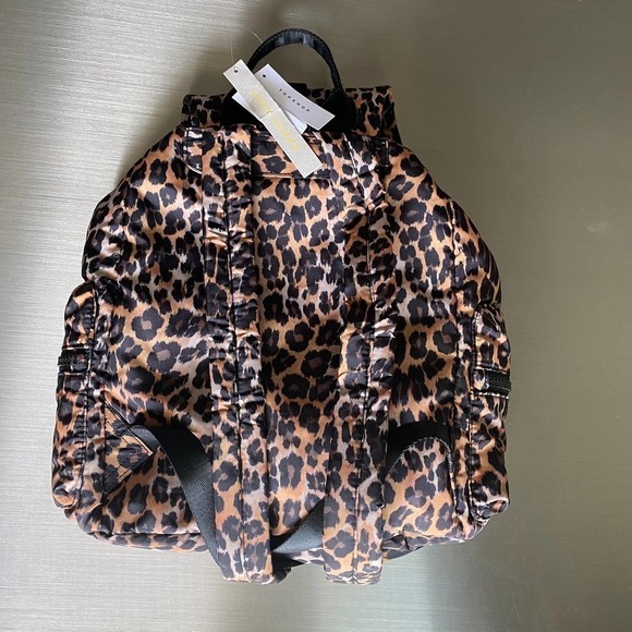 Topshop Leopard Print Backpack Large Brown *flaw main image 10